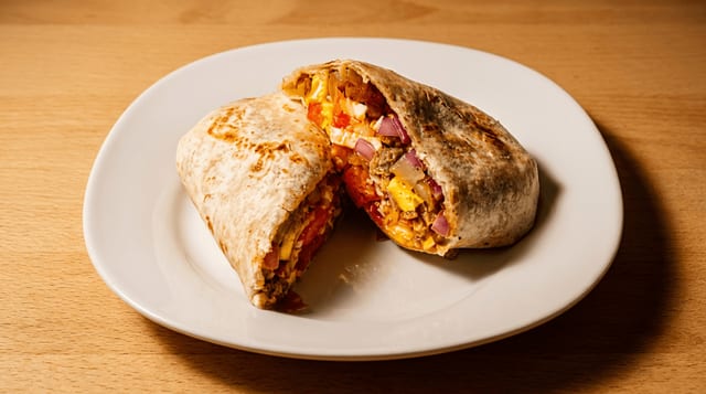 Loaded Breakfast Burrito.